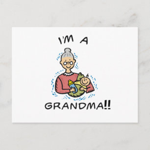 Ik ben oma en Baby Briefkaart