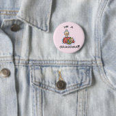 Ik ben oma en Baby Ronde Button 5,7 Cm (In situ)