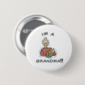Ik ben oma en Baby Ronde Button 5,7 Cm (Voorkant /achterkant)