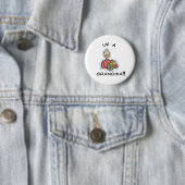 Ik ben oma en Baby Ronde Button 5,7 Cm (In situ)