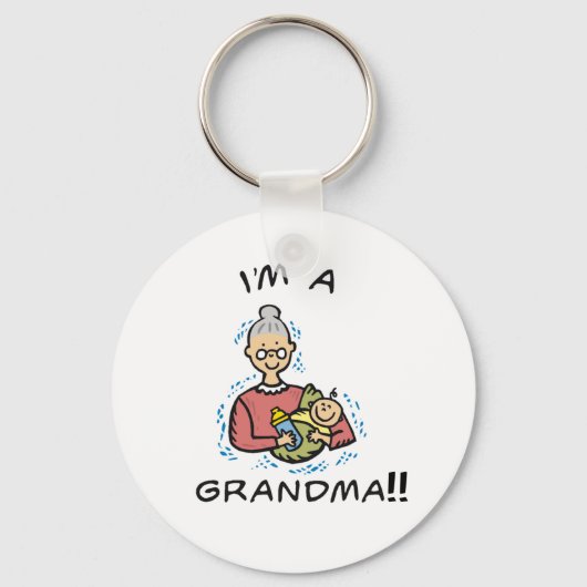 Ik ben oma en Baby Sleutelhanger (Voorkant)