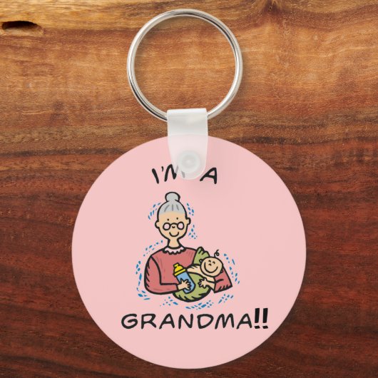 Ik ben oma en Baby Sleutelhanger (Voorkant)