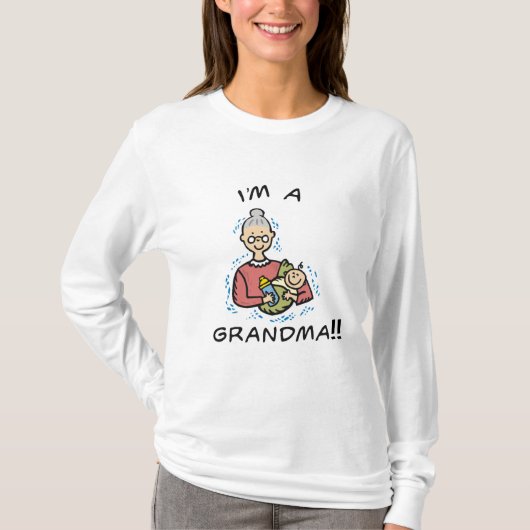 Ik ben oma en Baby T-shirt (Voorkant)