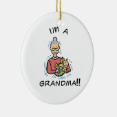 Ik ben oma-oma en Baby Gifts Keramisch Ornament (Rechts)