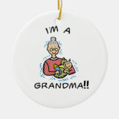 Ik ben oma-oma en Baby Gifts Keramisch Ornament (Voorkant)