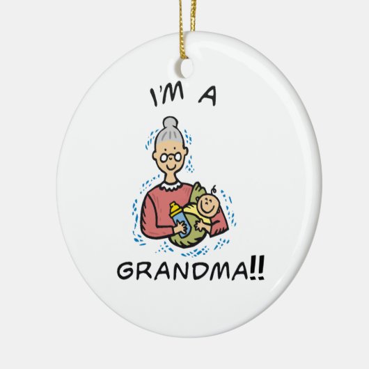 Ik ben oma-oma en Baby Gifts Keramisch Ornament (Links)