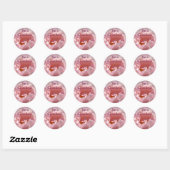 Ik ben oma! stickers Roze Roos Bloem (Vel)