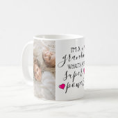 Ik ben oma, wat is je superkracht? koffiemok (Voorkant links)