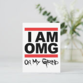 Ik ben OMG Post-kaart Briefkaart (Staand voorkant)