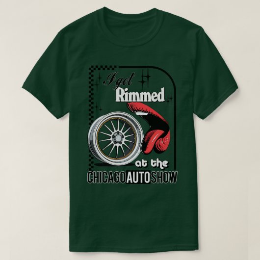 Ik ben omrand bij het Chicago Auto Show T-shirt (Design voorkant)