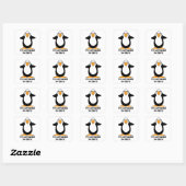 Ik ben omringd door idioten Penguin Humor Square S Vierkante Sticker (Vel)