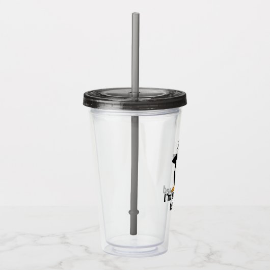 Ik ben omringd door Idiots Funny Penguin Acryl Drinkbeker (Rechts)