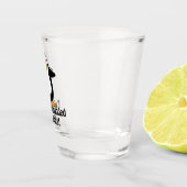 Ik ben omringd door Idiots Funny Penguin Shot Glas (Rechts)