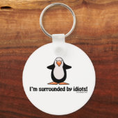 Ik ben omringd door Idiots Sleutelhanger (Achterkant)