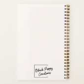 IK BEN ONBEVREESD | Zwart Meisje | Spiraal Notitie Notitieboek (Achterkant)