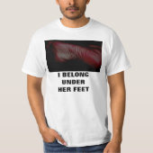 IK BEN ONDER HAAR GEVOEL T-SHIRT (Voorkant)