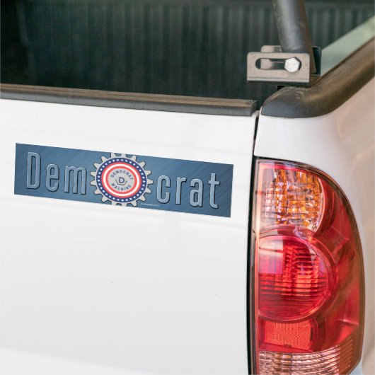 Ik ben onderdeel van de democratische machine bumpersticker (Op Truck)