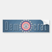 Ik ben onderdeel van de democratische machine bumpersticker (Voorkant)