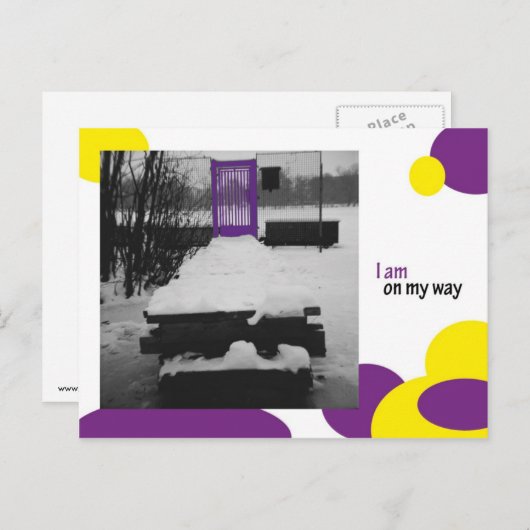 Ik ben onderweg briefkaart (Voorkant / Achterkant)