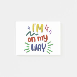 Ik ben onderweg post-it® notes