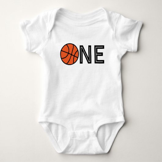 Ik ben One Basketball baby boy shirt (Voorkant)