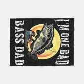 Ik ben One D B Dad Largemouth B Fleece Deken (Voorkant (Horizontaal))