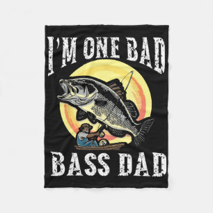 Ik ben One D B Dad Largemouth B Fleece Deken