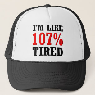 Ik ben ongeveer 107% moe Grappige honkbalpet Trucker Pet