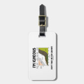 Ik ben onhandig, neem me niet mee voor graniet (ve bagagelabel (Voorkant verticaal)