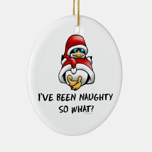 Ik ben onnodig geweest, dus wat? keramisch ornament (Rechts)