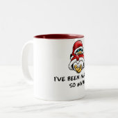 Ik ben onnodig geweest, dus wat? tweekleurige koffiemok (Voorkant links)