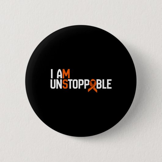 Ik ben onstuitbaar multiple sclerose MS awareness Ronde Button 5,7 Cm (Voorkant)