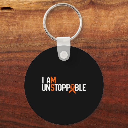 Ik ben onstuitbaar multiple sclerose MS awareness Sleutelhanger (Voorkant)