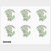 Ik Ben Onstuitbaar T‑Rex – Sticker Met Cute Dinosa (Vel)