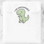 Ik Ben Onstuitbaar T‑Rex – Sticker Met Cute Dinosa (Tas)