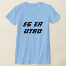 Ik ben ontrouw in Noors blauw T-shirt