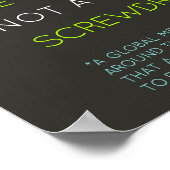 Ik ben ontwerper, geen schroevendraaier poster (Hoek)