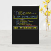 Ik ben ontwikkelaar, geen wiskundige kaart (Gele Bloem)