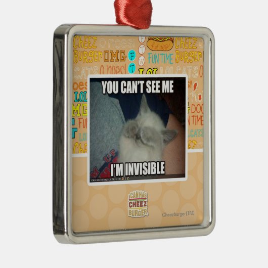 Ik ben onzichtbaar metalen ornament (Rechts)