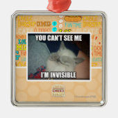 Ik ben onzichtbaar metalen ornament (Voorkant)