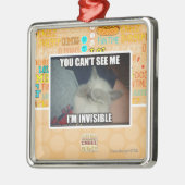 Ik ben onzichtbaar metalen ornament (Links)