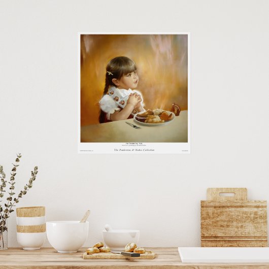 Ik ben ook dankbaar poster (Keuken)