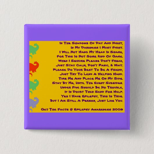 Ik ben ook een persoon! vierkante button 5,1 cm (Voorkant)