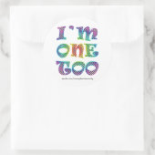 Ik ben ook een... ronde sticker (Tas)