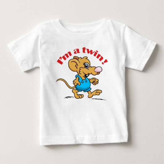 Ik ben ook een Twin en ik. Shirten- mousey (Voorkant)