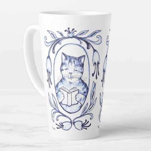 Ik ben ook ingelijst latte mok (Linkerhoek)