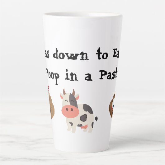 Ik ben op aarde latte mok (Voorkant)