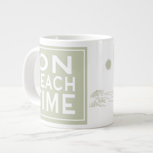Ik ben op Beach Time Grote Koffiekop (Links)