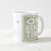 Ik ben op Beach Time Grote Koffiekop (Voorkant rechts)