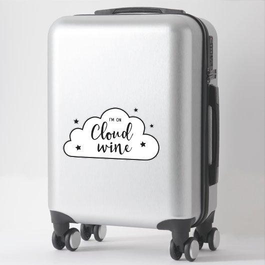 Ik ben op Cloud 9 Contour Sticker (Koffer)